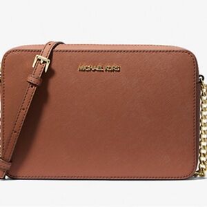 Michael Kors Tan Crossbody Bag with Gold Accents